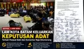 LAM Kota Batam Keluarkan Keputusan Adat: Penjualan Babi dan Tuak Harus Tertib, Raja Situmorang Diminta Minta Maaf Terbuka