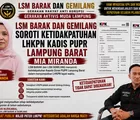 Dua LSM Soroti Ketidakpatuhan LHKPN Kadis PUPR Lampung Barat
