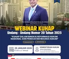 BPSDM Hukum Gelar Webinar Strategis Sosialisasi KUHAP Baru, Hadirkan Wamenkumham Sebagai Narasumber Utama