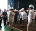 Prabowo Tinjau Kapal Fregat Merah Putih di PT PAL: Pencapaian Membanggakan, 100% Karya Putra-Putri Indonesia