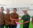 Kepala KPH Bandung Utara Muhadi Serahkan TJSL ke LMDH Giri Pusaka, Tingkatkan Kenyamanan Wisata Pasir Langlang Panyawangan