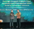 BRI Raih Anugerah Ekonomi Hijau Berkat Konsistensi Pemberdayaan UMKM Lewat Keuangan Inklusif