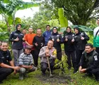 Green Policing, Polda Riau Sulap Pemukiman Transmigran Jadi Kebun Buah