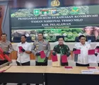 Polda Riau Tahan 9 Pelaku Perusakan Fasilitas Satgas TNTN dan Perambahan Hutan