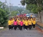 Kapolres Rohil Pimpin Olahraga Pagi Bersama Personel, Jaga Kebugaran dan Kebersamaan
