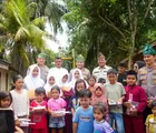Tinjau Pembangunan Jembatan Gantung di Kuansing, Kapolda Riau: Bantu Wujudkan Harapan Masa Depan Anank-anak Sekolah.