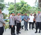 Kapolda Riau Kunjungi dan Cek Pembangunan Jembatan di Desa Lubuk Agung Kabupaten Kampar