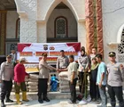Polres Rohil Salurkan Bantuan Semen untuk Masjid Nurul Iman