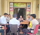 Kapolsek Batu Hampar Rohil pimpin Anev Mingguan dan Berikan Arahan kepada Anggota
