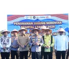 Hadiri Penanaman Jagung Kurtal I Serentak di Pelalawan, Kapolda Riau Laporkan Capaian Produksi di 2025