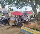 Jelang Berbuka Puasa, Polsek Batu Hampar Rohil laksanakan Patroli Pasar Sambangi Pedagang Takjil