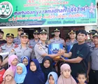 Gelar Bakti Sosial, Siswa Setukpa Polri Angkatan 55 Polda Riau Sanbangi Panti Asuhan Al-Ikhlas Pekanbaru
