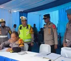 Pantau Arus Mudik Riau-Sumbar, Polda Riau Pastikan Lalin Lancar, Personel Siaga 24 Jam