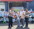 Polsanak Ditlantas Polda Riau, Tanamkan Budaya Tertib Berlalu Lintas Sejak Dini dan Edukasi Green Policing