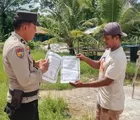 Polsek Batu Hampar Sebar Maklumat Larangan Membakar Lahan, Cegah Karhutla Sejak Dini 