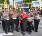 Ditlantas Polda Riau Menyapa di CFD Pekanbaru, Tebar Edukasi Keselamatan dan Semangat Green Policing