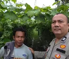 Dukung Ketahanan Pangan, Polsek Rumbai Barat Patroli dan Sambangi Petani
