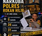 Ungkap 31 Kasus Narkoba Selama Mei 2026, Kapolres Rohil: Komitmen Selamatkan Generasi Bangsa dari Bahaya Narkotika