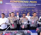 Polda Riau dan Polres Jajaran Ungkap 1.333 Kasus Kejahatan Jalanan, 525 Tersangka Ditangkap