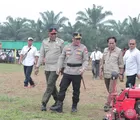 Kapolres Rohil Pimpin Apel Siaga Karhutla di Rohil, Tegaskan Tak Ada Ampun ke Pembakar Lahan
