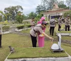Sambut HUT Bhayangkara Ke 80 Tahun 2026, Polres Dumai Ziarah dan Tabur Bunga di TMP Damai Sentosa