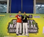 Bripda Al Amin Septu Kelana Raih Medali Emas, Harumkan Nama Brimob Polda Riau di Sumut National Taekwondo Championship 2026