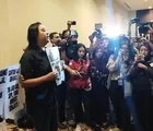 Aksi Koalisi Masyarakat Sipil di Hotel Fairmont, Protes Revisi UU TNI yang Dinilai Tertutup