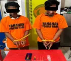 Polsek Kuantan Hilir Ringkus Dua Pria Terkait Narkoba di Pondok Kebun