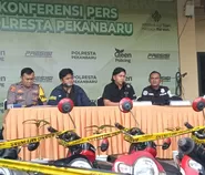 Ungkap 2 Kelompok Curanmor, Polresta Pekanbaru Bekuk 11 Tersangka, Amankan 22 Sepeda Motor Curian