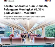 Pelanggan Kereta Wisata Panoramic Naik 60-an Persen