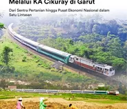 PT KAI Meluncurkan Rel Ekonomi Rakyat Mellaui KA Cikuray di Garut