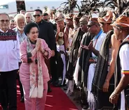 Tiba di Dili Timor Leste, Megawati Soekarnoputri Disambut Meriah 