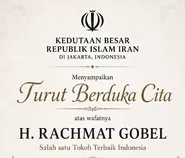 Kedutaan Besar Iran Berbelasungkawa Meninggalnya Pengusaha Rachmat Gobel