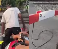 Viral Pria Rusak Palang Pintu KA di Sleman, KAI Lapor Polisi dan Terduga Pelaku Diamankan