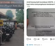 Viral Warga Diminta Rp1 Juta saat Ambil Motor Barang Bukti di Surabaya, Polisi Tegaskan Gratis