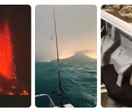 Kapal Pemancing Penuh Pasir Hitam Usai Dekat Gunung Anak Krakatau, Erupsi Terekam Saat Malam