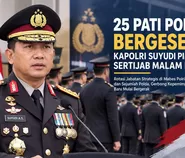25 Pati Polri Bergeser, Kapolri Suyudi Ario Seto Pimpin Sertijab, Sejumlah Kapolda Ikut Berganti