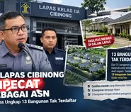 Kalapas Cibinong Dipecat, 13 Bangunan Tak Terdaftar