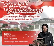 Semarakkan HUT ke-81 RI, Charly Setia Band Siap Guncang Dataran Engku Putri Batam