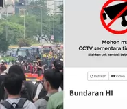 Viral warga keluhkan CCTV Bundaran HI tak bisa diakses saat demo mahasiswa, Pemprov DKI: Bukan dari kanal resmi pemerintah