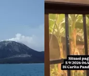 Gunung Anak Krakatau dilaporkan alami erupsi, warga cemaskan adanya dentuman berulang