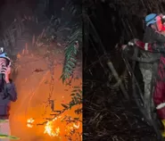 Momen haru relawan di Kalbar, saksikan hujan turun usai berjuang melawan amukan karhutla