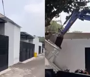 Klaster rumah mewah Lapas Cibinong dibongkar, terkuak bangunan tak berizin