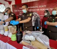 124 Perkara Inkracht, Kejari Tangsel Musnahkan Puluhan Kilogram Narkotika hingga Senjata Api
