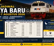 Info Jadwal KA Gaya Baru Malam Selatan Periode 1–7 Agustus 2026, Berangkat dari Surabaya Gubeng - Solo - Purwokerto - Cirebon - Pasar Senen Jakarta 