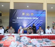 Kapolda Bengkulu Pimpin Konferensi Pers Hasil Operasi Musang Nala 2026 dan Pengungkapan Investasi Bodong