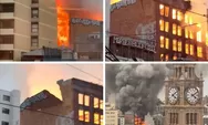 CBD Sydney Terbakar Hebat: Sejumlah Bangunan Runtuh, Kota Lumpuh
