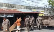 Berdiri di Atas Fasum, Lima Bangunan Liar di Simpang Alai Dibongkar Satpol PP Padang