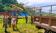 Pantai Air Manis Dibersihkan Jelang Lebaran, Bangunan Liar Pedagang Dibongkar