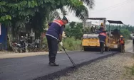 15 Tahun Dinantikan, Jalan Poros Nagari Koto Gadang Dharmasraya Akhirnya Diaspal di Era Bupati Annisa
